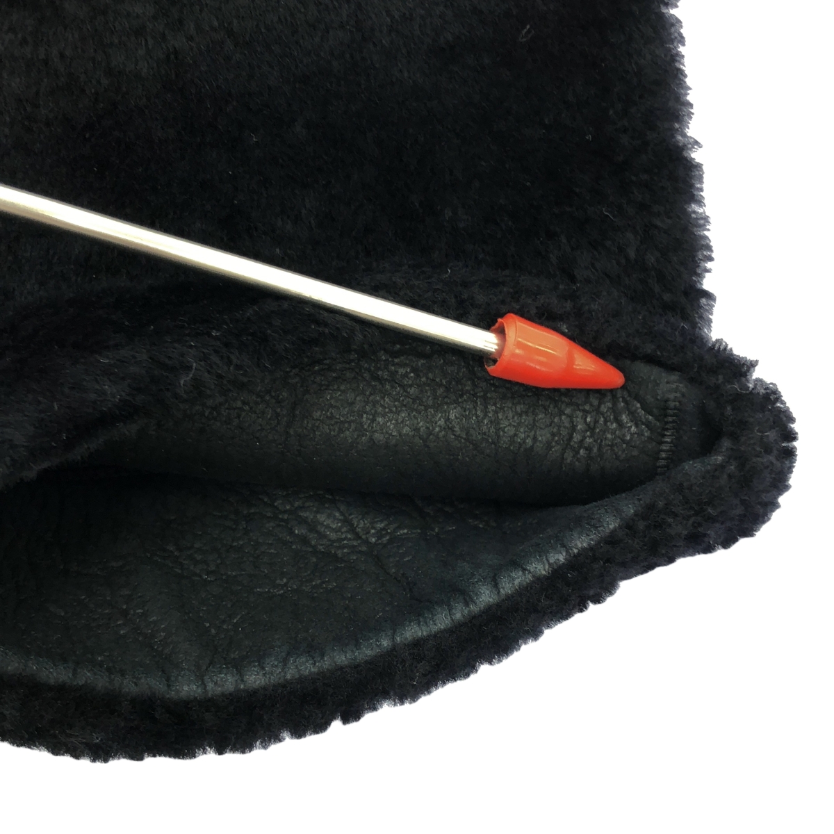 32PARADIS / トラントドゥパラディ リバーシブル ノーカラー フーデッド ムートンコート