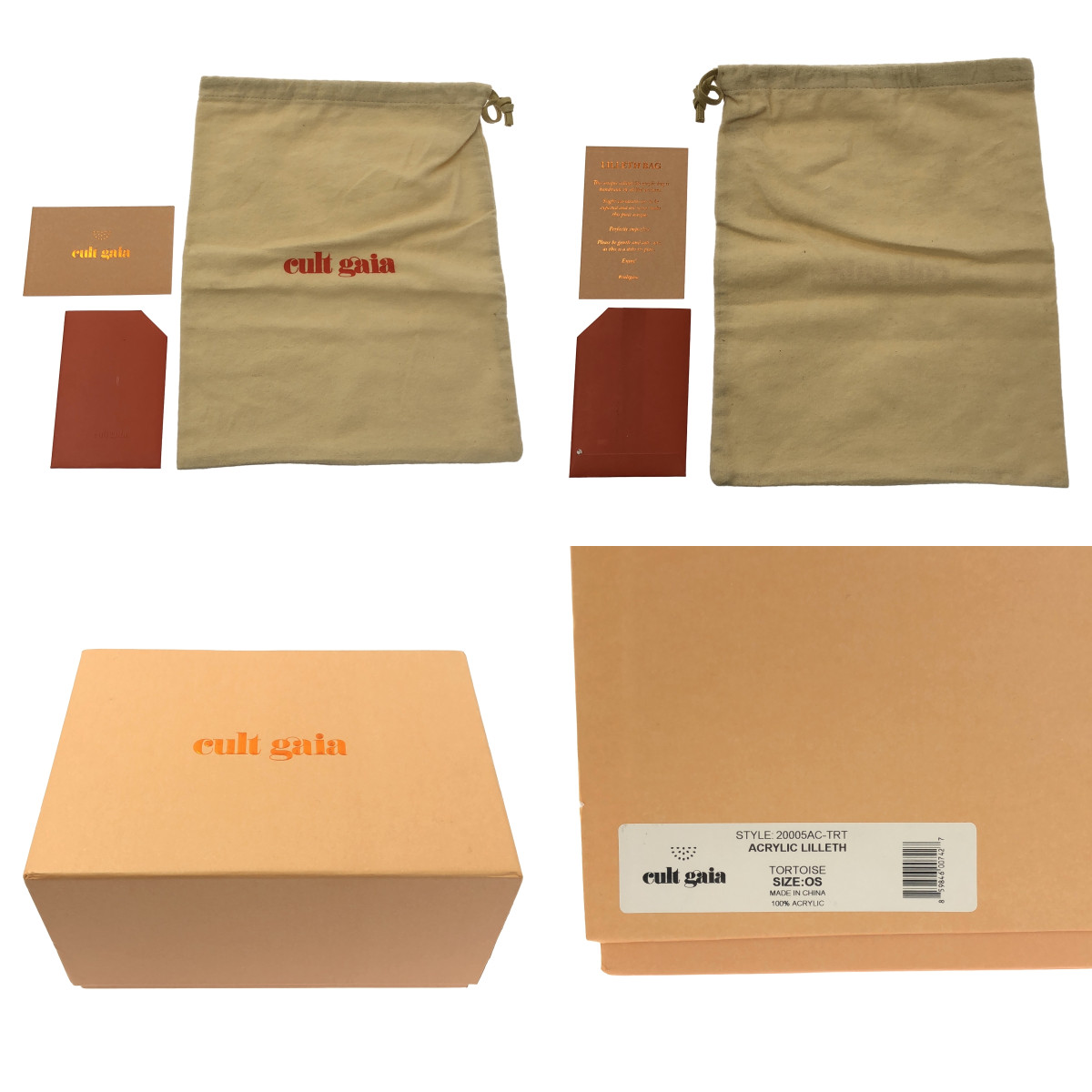 CULT GAIA / カルトガイア Lilleth アクリル べっ甲 ハンドバッグ