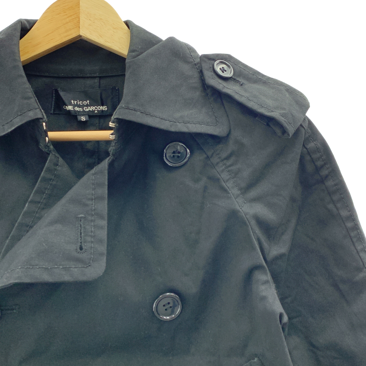 tricot COMME des GARCONS / トリココムデギャルソン コットン ショートトレンチコート