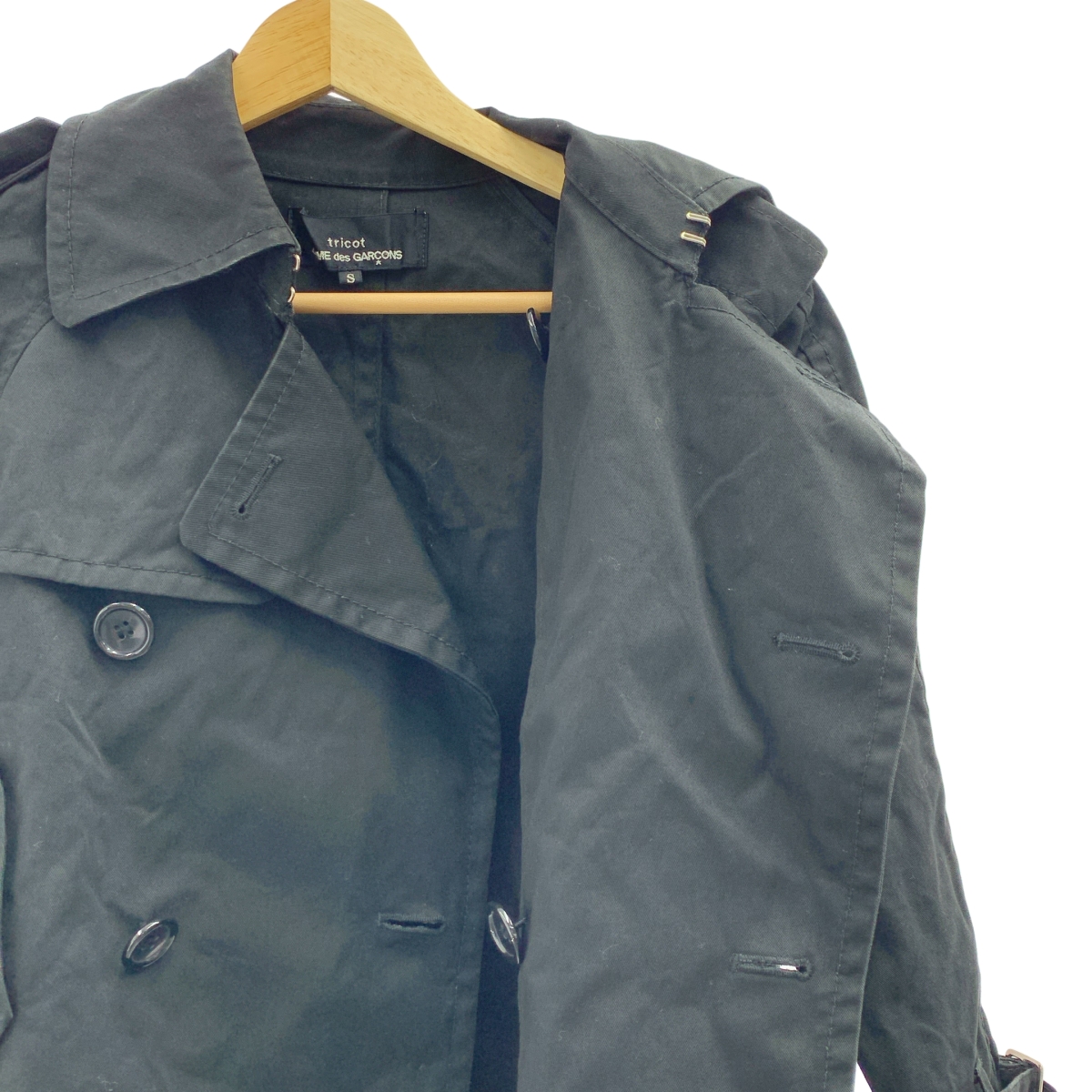 tricot COMME des GARCONS / トリココムデギャルソン コットン ショートトレンチコート