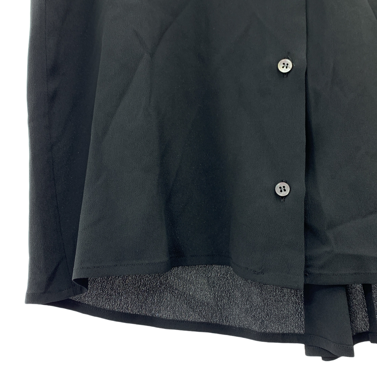 N°21 / ヌメロヴェントゥーノ アセテート シルク バイカラー シャツ ブラウス