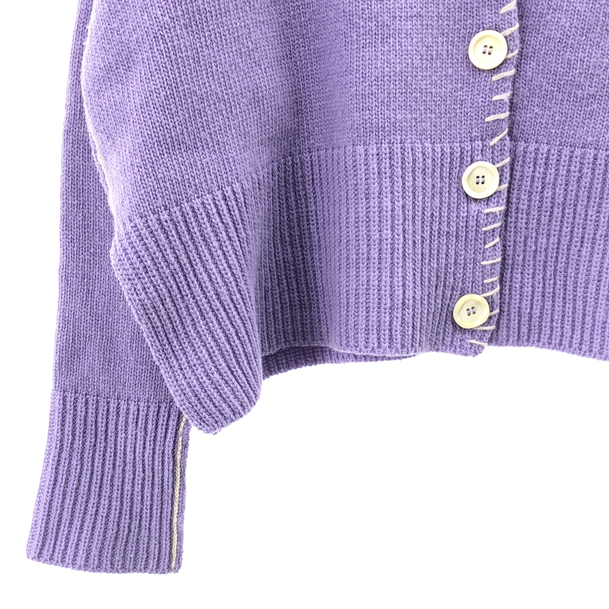 MARNI / マルニ ロゴステッチ刺しゅう ウールニット カーディガン