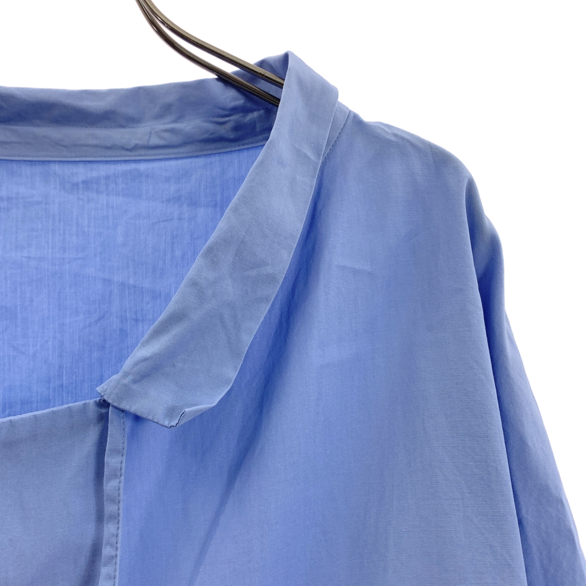 その他 ファインコットンブロード ギャザーカラーブラウス