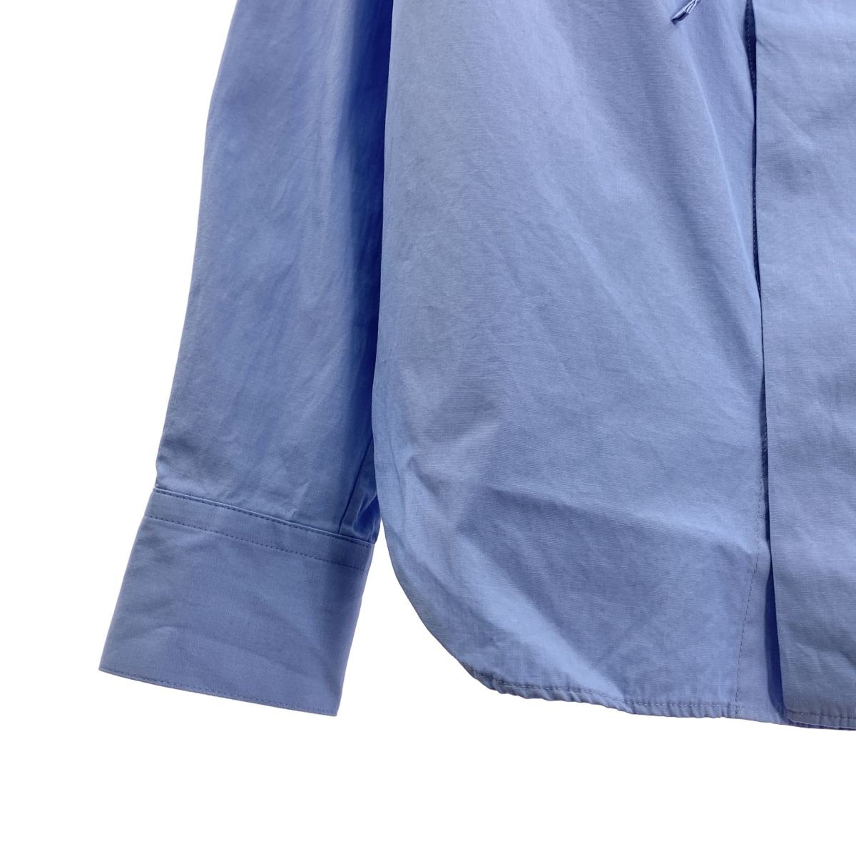 その他 ファインコットンブロード ギャザーカラーブラウス