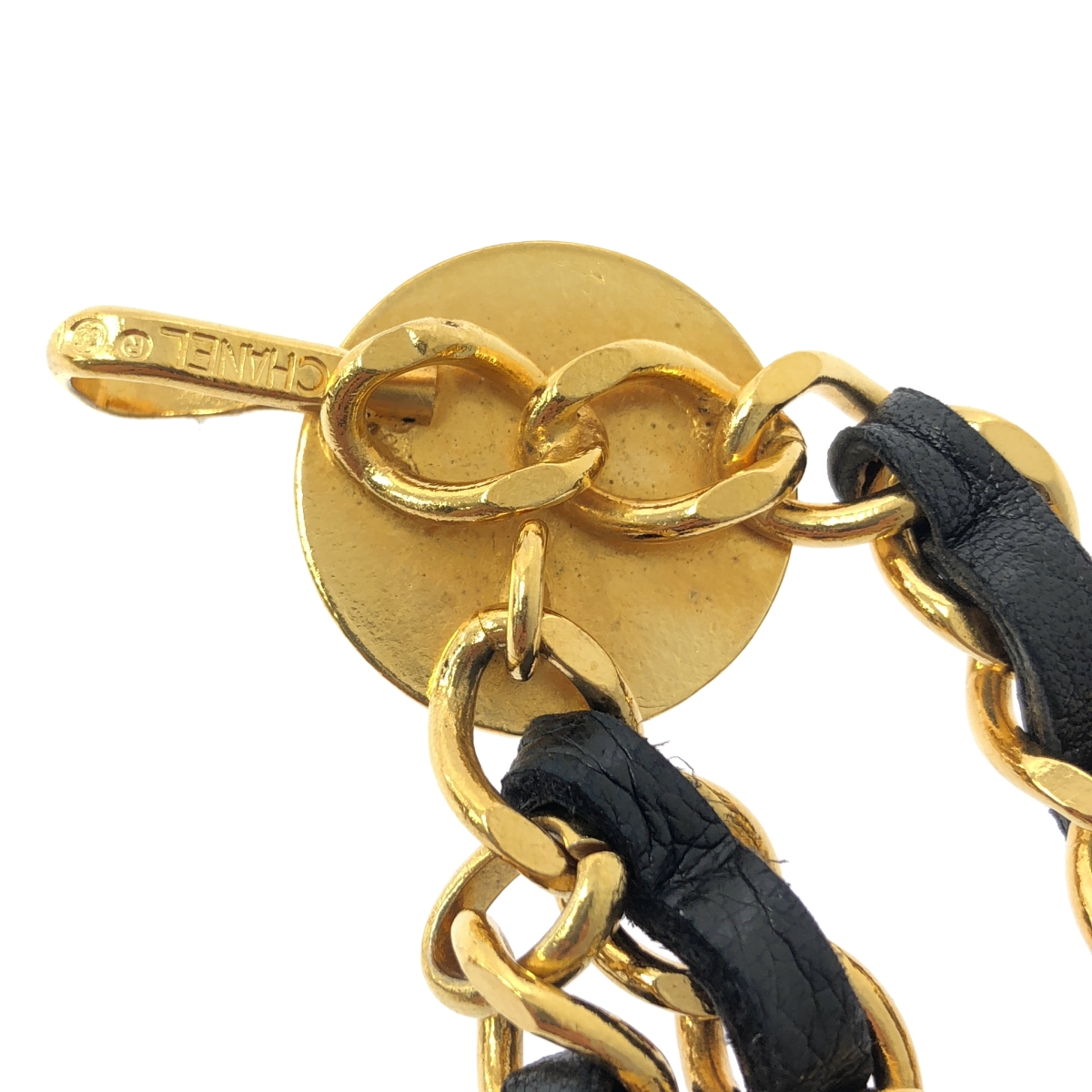 CHANEL / シャネル CHAIN & LEATHER BELT / ココマーク 3連 レザー チェーン ベルト