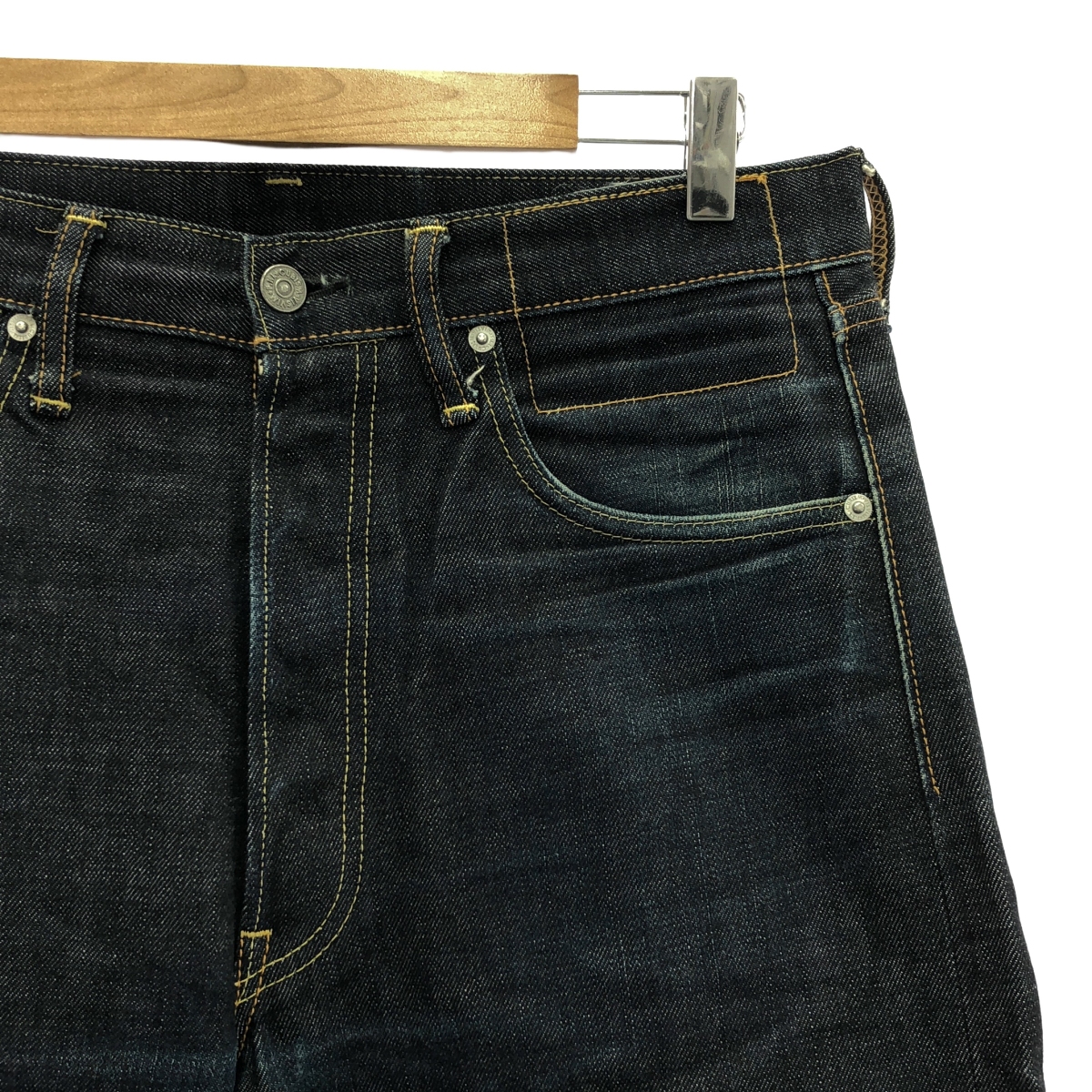 visvim / ビズビム レザーパッチ デニム セルビッチパンツ