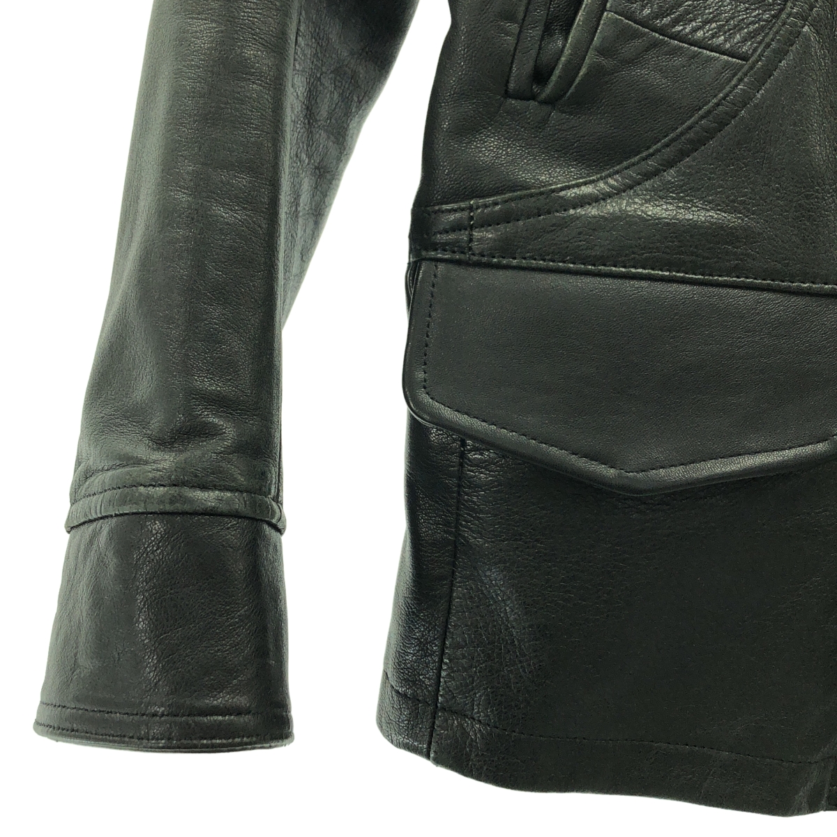 その他 ボア ショールカラー レザージャケット