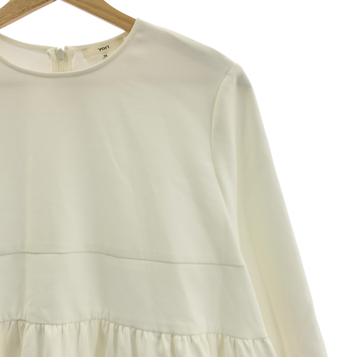 yori / ヨリ マット ダブルクロス ティアード ブラウス カットソー