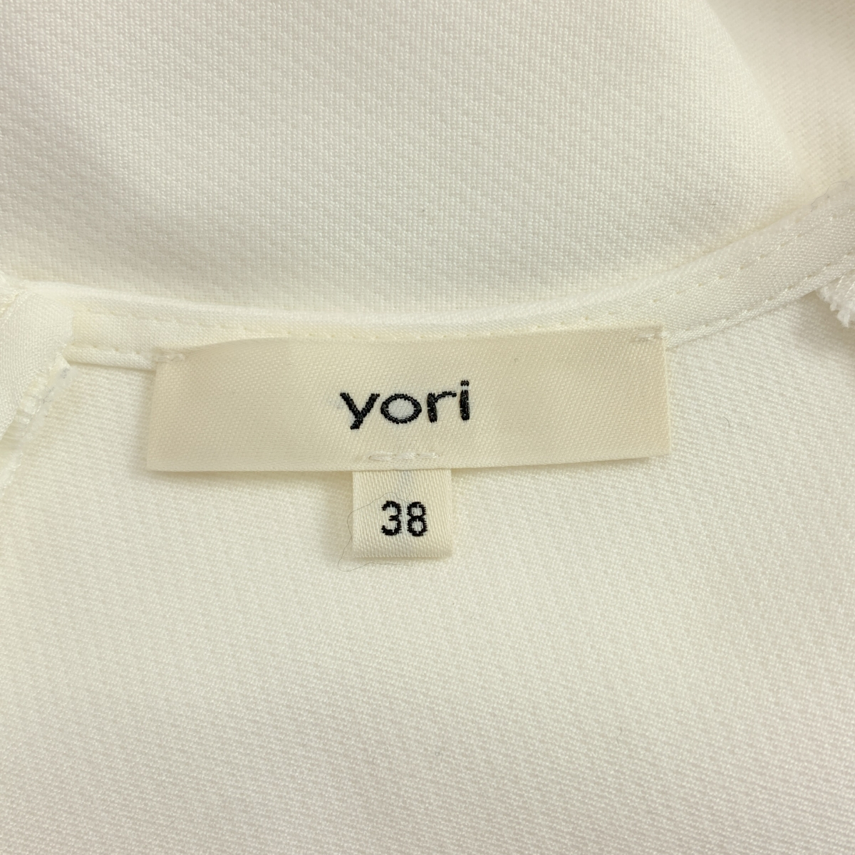 yori / ヨリ マット ダブルクロス ティアード ブラウス カットソー