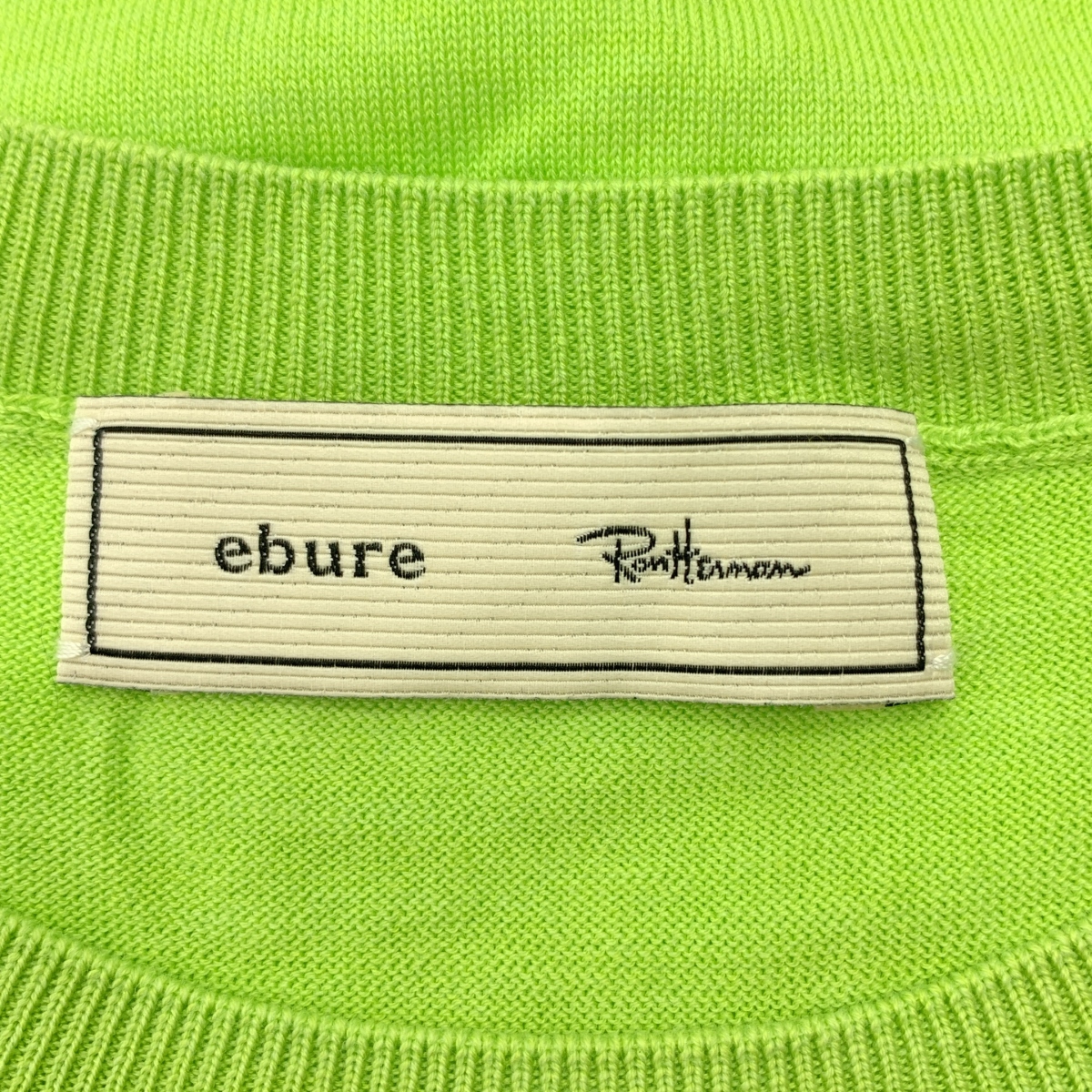 ebure / エブール × Ron Herman 別注 シルク コットン ノースリーブ ニット