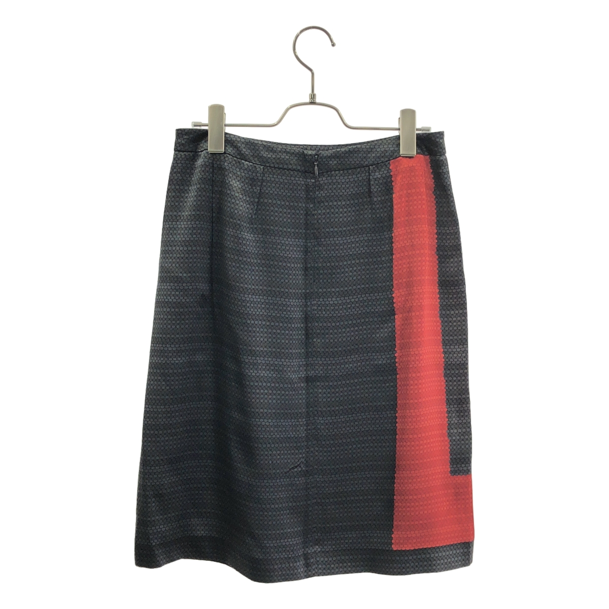 Max Mara / マックスマーラ シルク 総柄 タック スカート