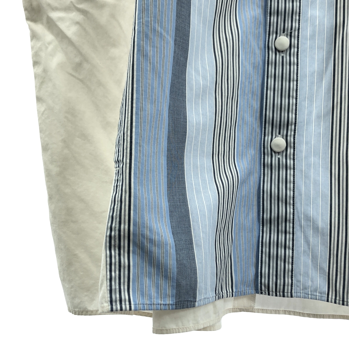 その他 コットン ハーフスリーブ ストライプシャツ