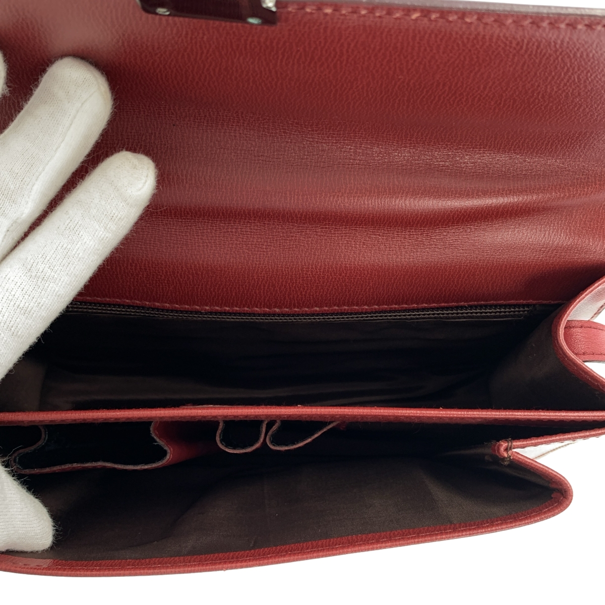 FERRAGAMO / フェラガモ レザー フラップ ショルダーバッグ