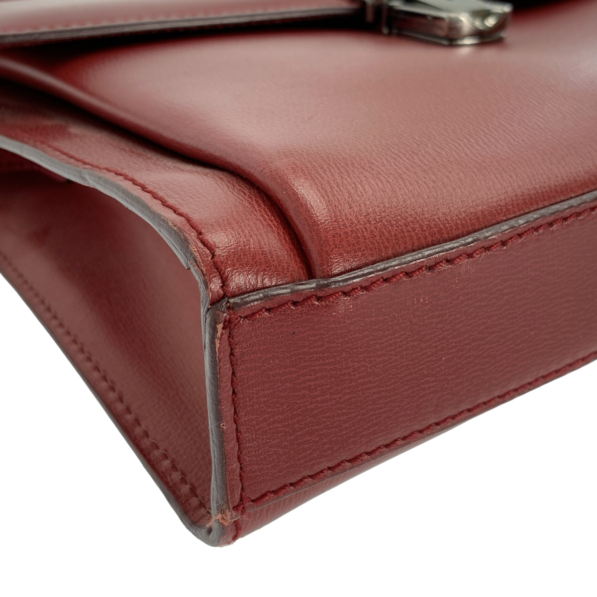 FERRAGAMO / フェラガモ レザー フラップ ショルダーバッグ