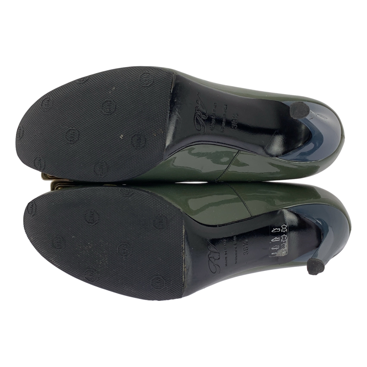 Roger Vivier / ロジェ・ヴィヴィエ パテントレザー ロゴ ヒール パンプス