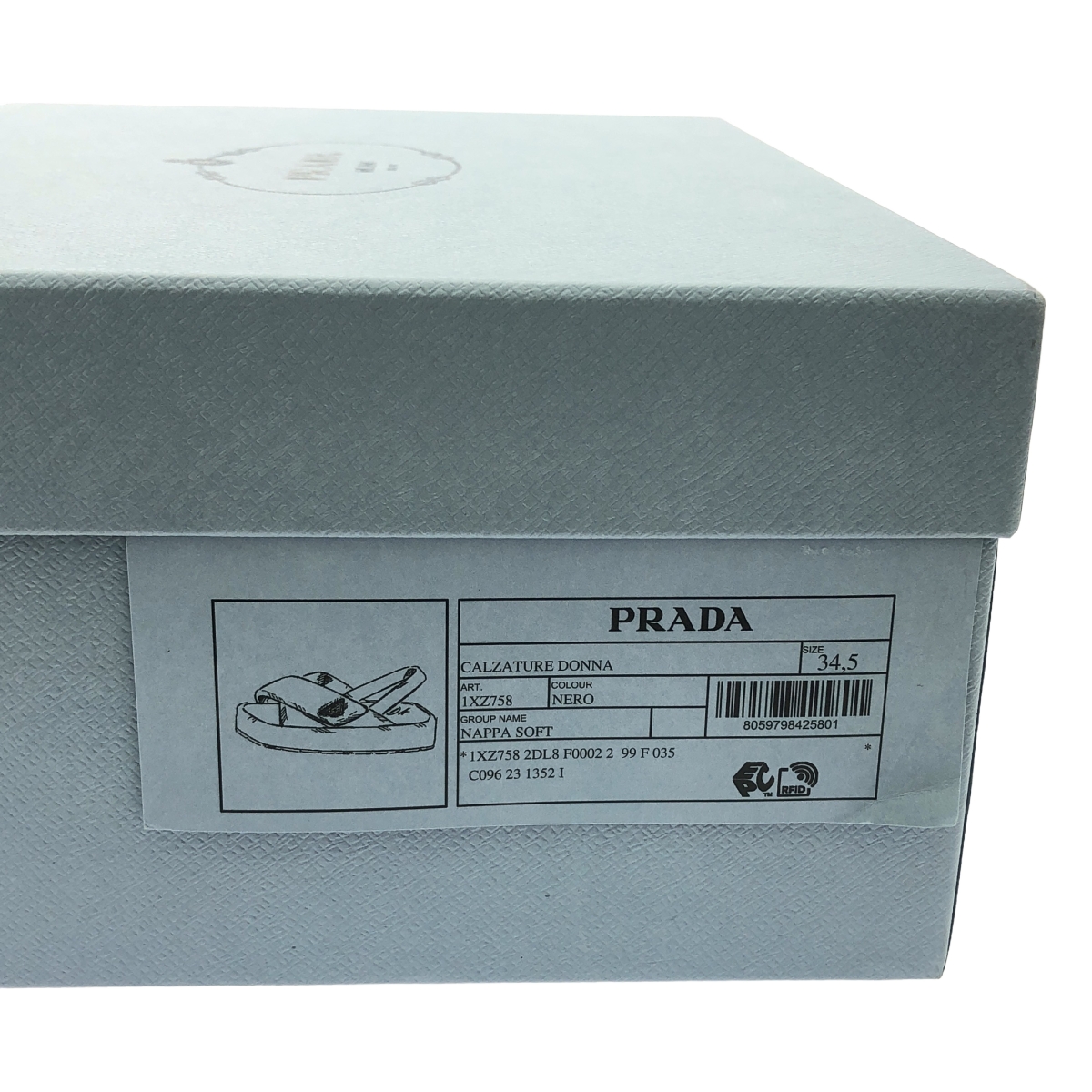 PRADA / プラダ Soft padded nappa leather wedge sandals / 1XZ758 ソフトパデッドナッパ レザー サンダル