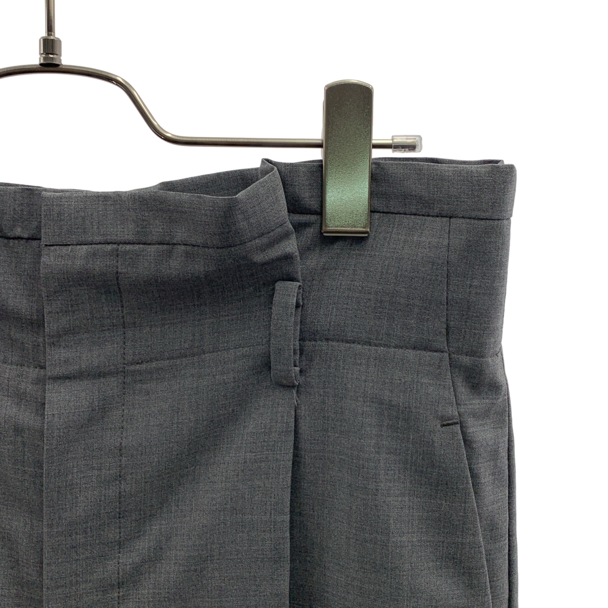 ebure / エブール ライトトロピカル ウール タック ワイド スラックス パンツ / 裏地付き