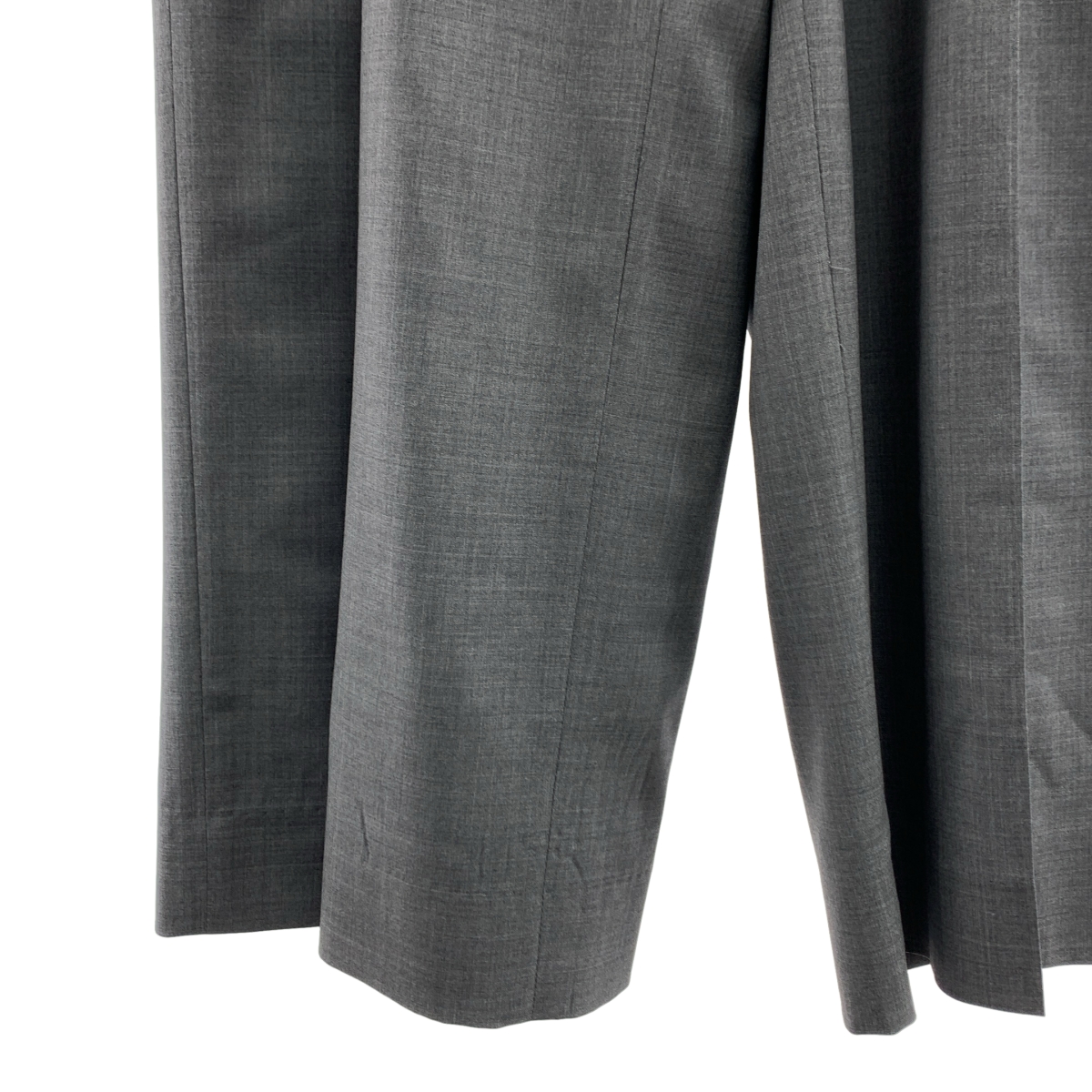 ebure / エブール ライトトロピカル ウール タック ワイド スラックス パンツ / 裏地付き