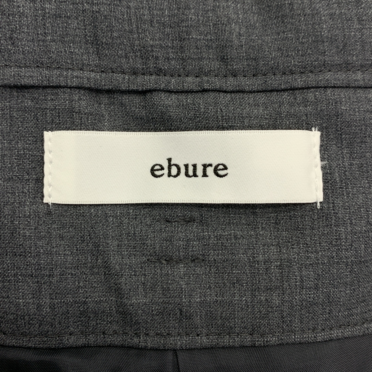 ebure / エブール ライトトロピカル ウール タック ワイド スラックス パンツ / 裏地付き