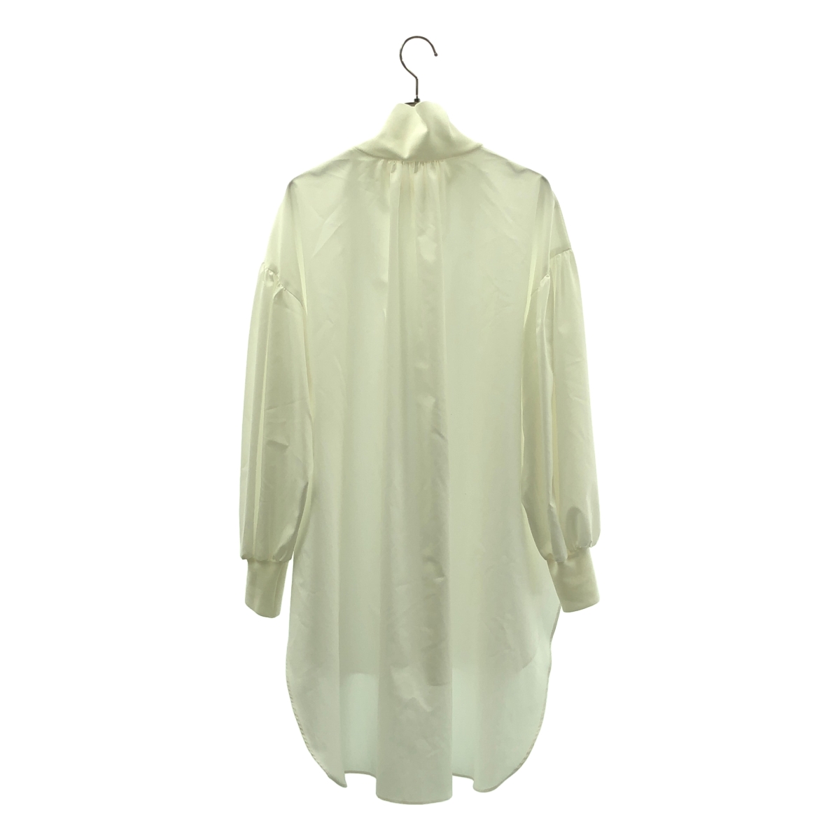 LE PHIL / ルフィル リブニット ギャザー ブラウス シャツ