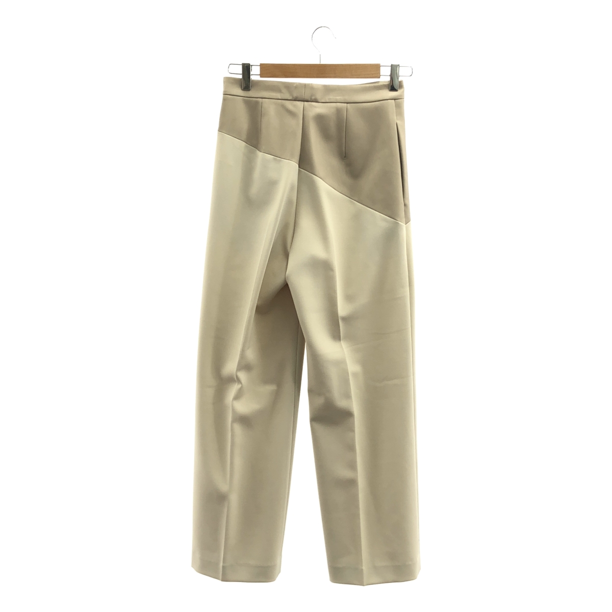 BEIGE， / ベイジ VILLAZ / セットアップ シングルブレスト ジャケット 総裏地 / 異素材 切替 スラックス パンツ