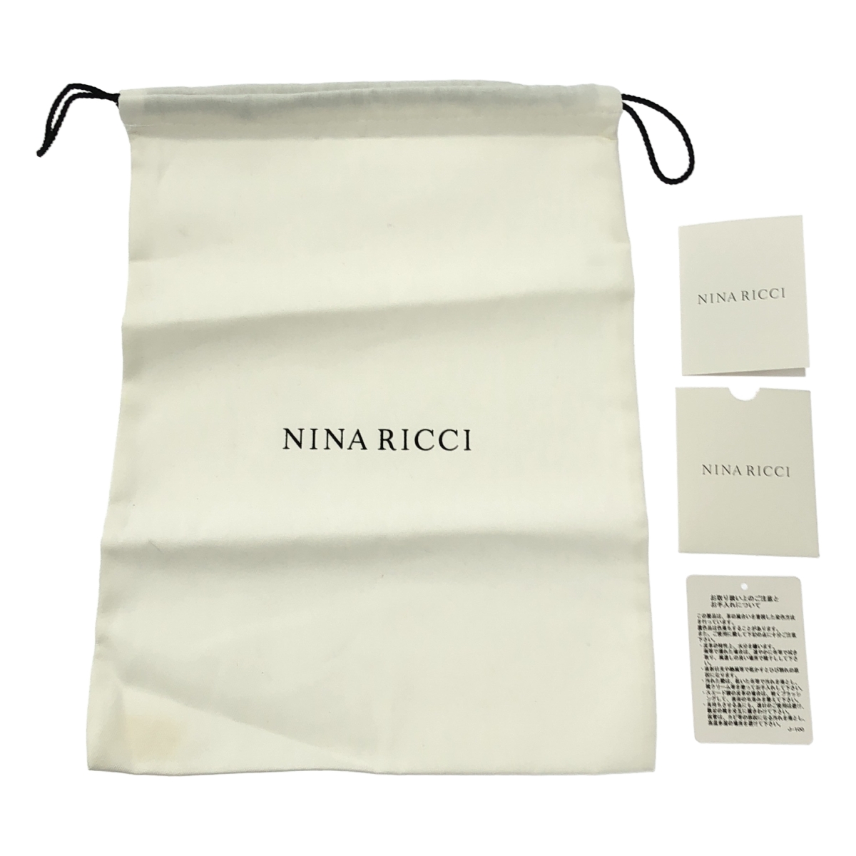 NINA RICCI / ニナリッチ レザー ロゴ スクエアトゥ フラット バレエシューズ