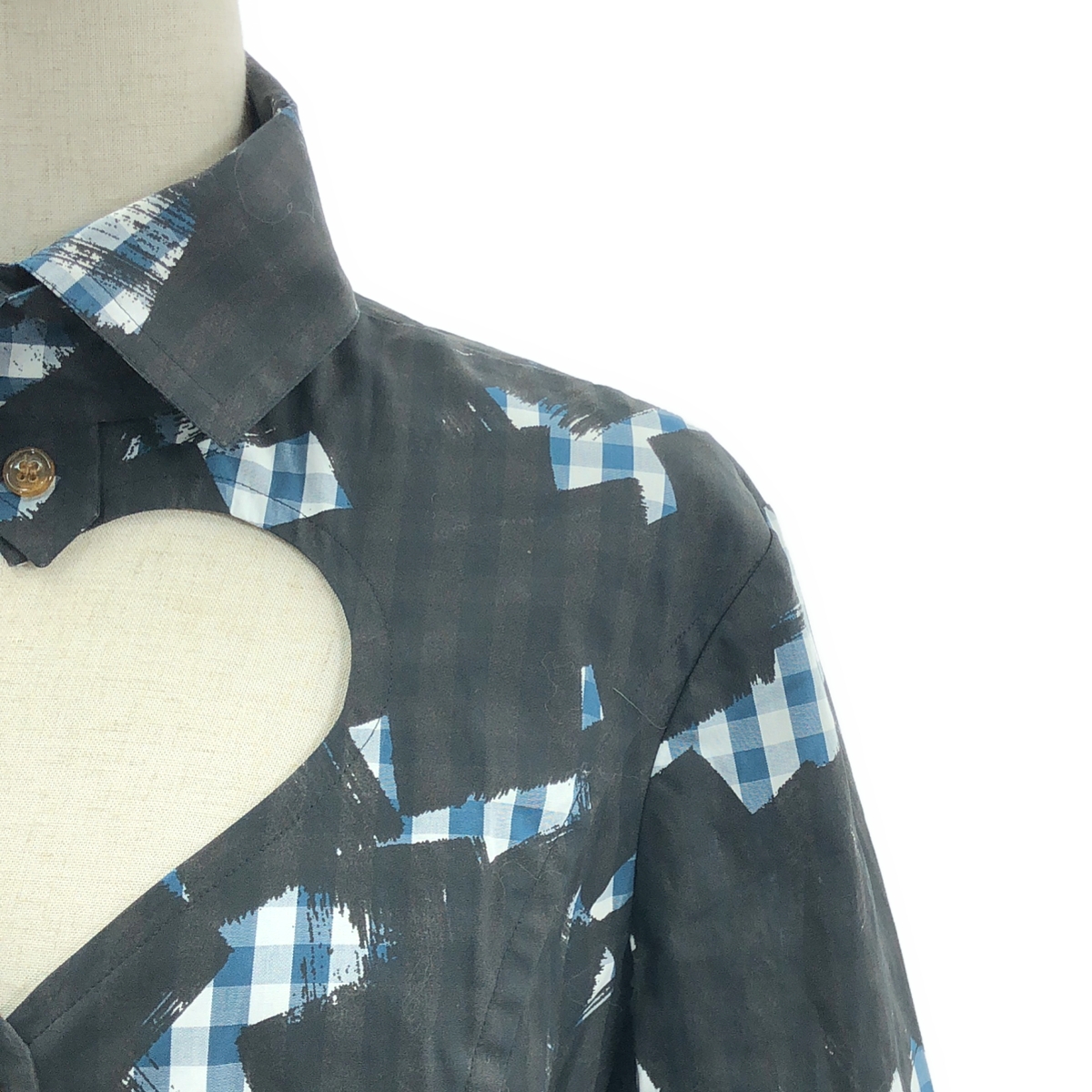 VIVIENNE WESTWOOD RED LABEL / ヴィヴィアンウエストウッドレッドレーベル Plaid Love Shirt チェック オーバープリント ラブシャツ