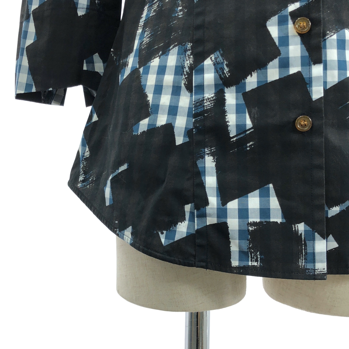 VIVIENNE WESTWOOD RED LABEL / ヴィヴィアンウエストウッドレッドレーベル Plaid Love Shirt チェック オーバープリント ラブシャツ