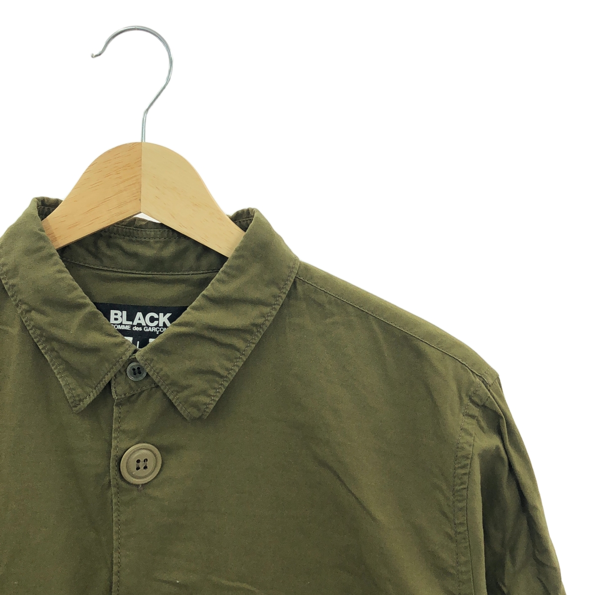 BLACK COMME des GARCONS / ブラックコムデギャルソン ビッグボタン レギュラーカラーシャツ