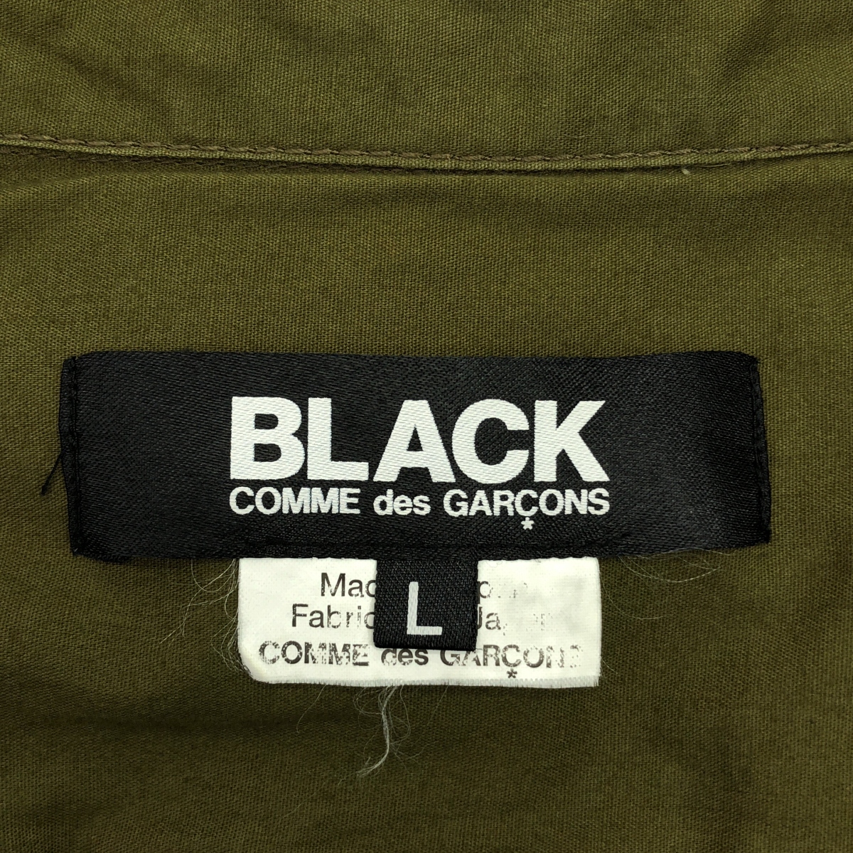 BLACK COMME des GARCONS / ブラックコムデギャルソン ビッグボタン レギュラーカラーシャツ