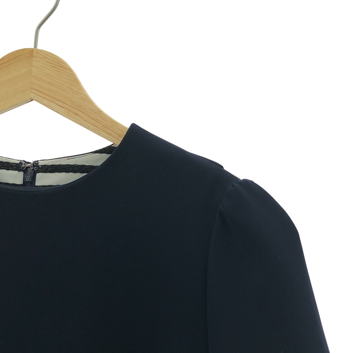 BORDERS at BALCONY / ボーダーズアットバルコニー ポリエステル バックギャザー ブラウス