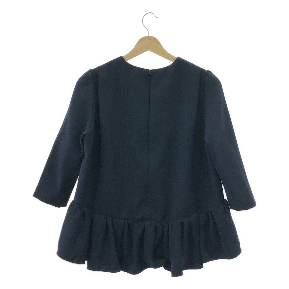 BORDERS at BALCONY / ボーダーズアットバルコニー ポリエステル バックギャザー ブラウス