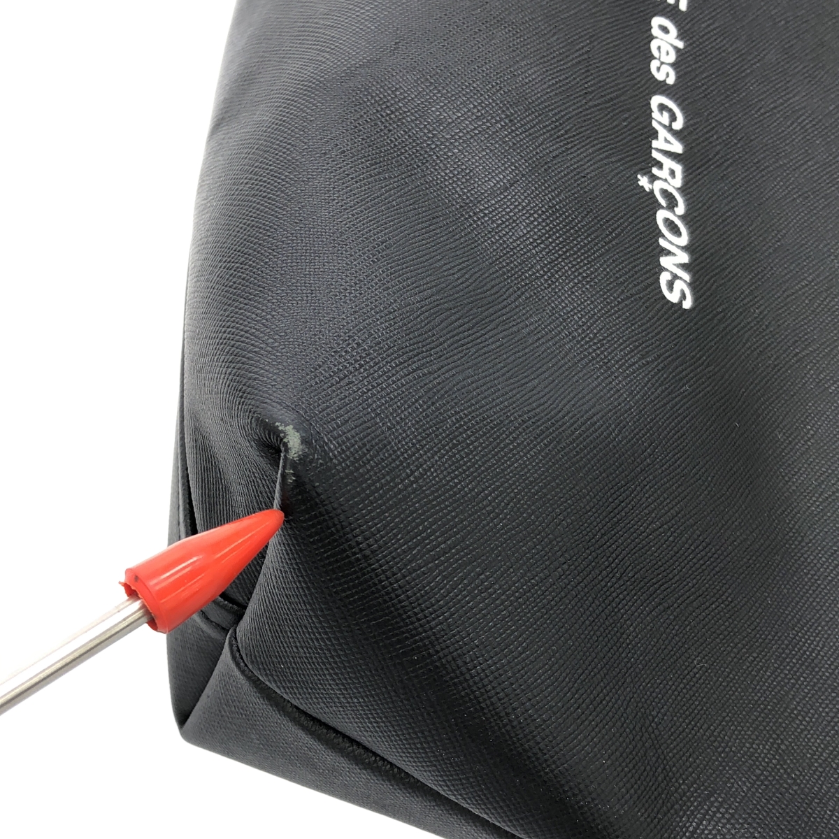 COMME des GARCONS / コムデギャルソン 牛革 カウレザー ロゴ ハンド トートバッグ