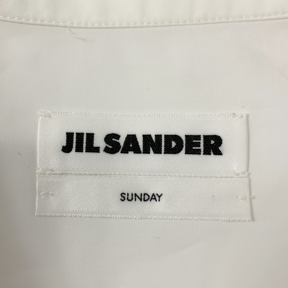 JIL SANDER / ジルサンダー コットン エンブロイダリーワンポイントロゴ ポケット付き オーバー シャツ ワンピース