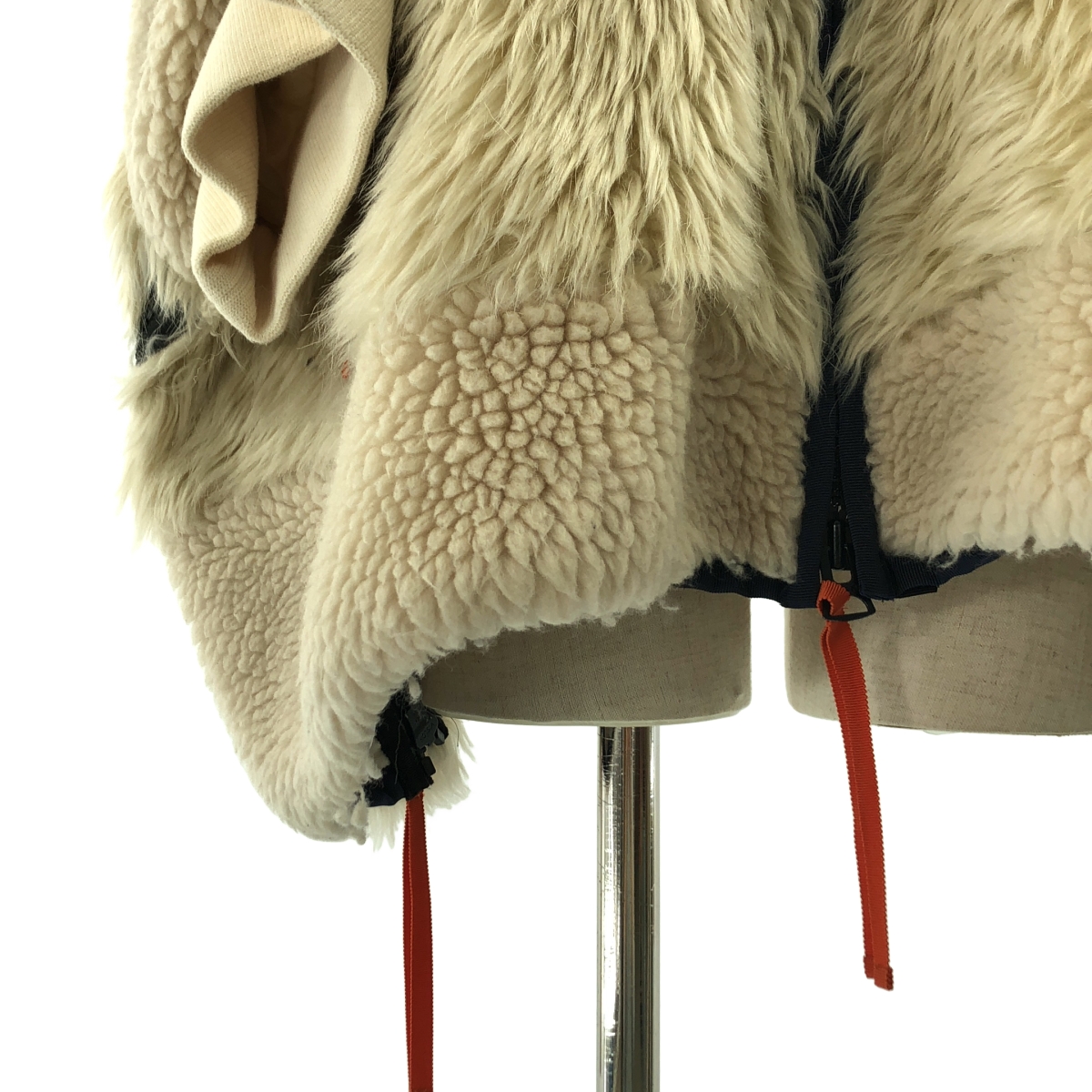 sacai / サカイ Faux Shearling × Faux Fur Blouson / ファー ドッキング ボア オーバー ジャケット ブルゾン / 総裏地