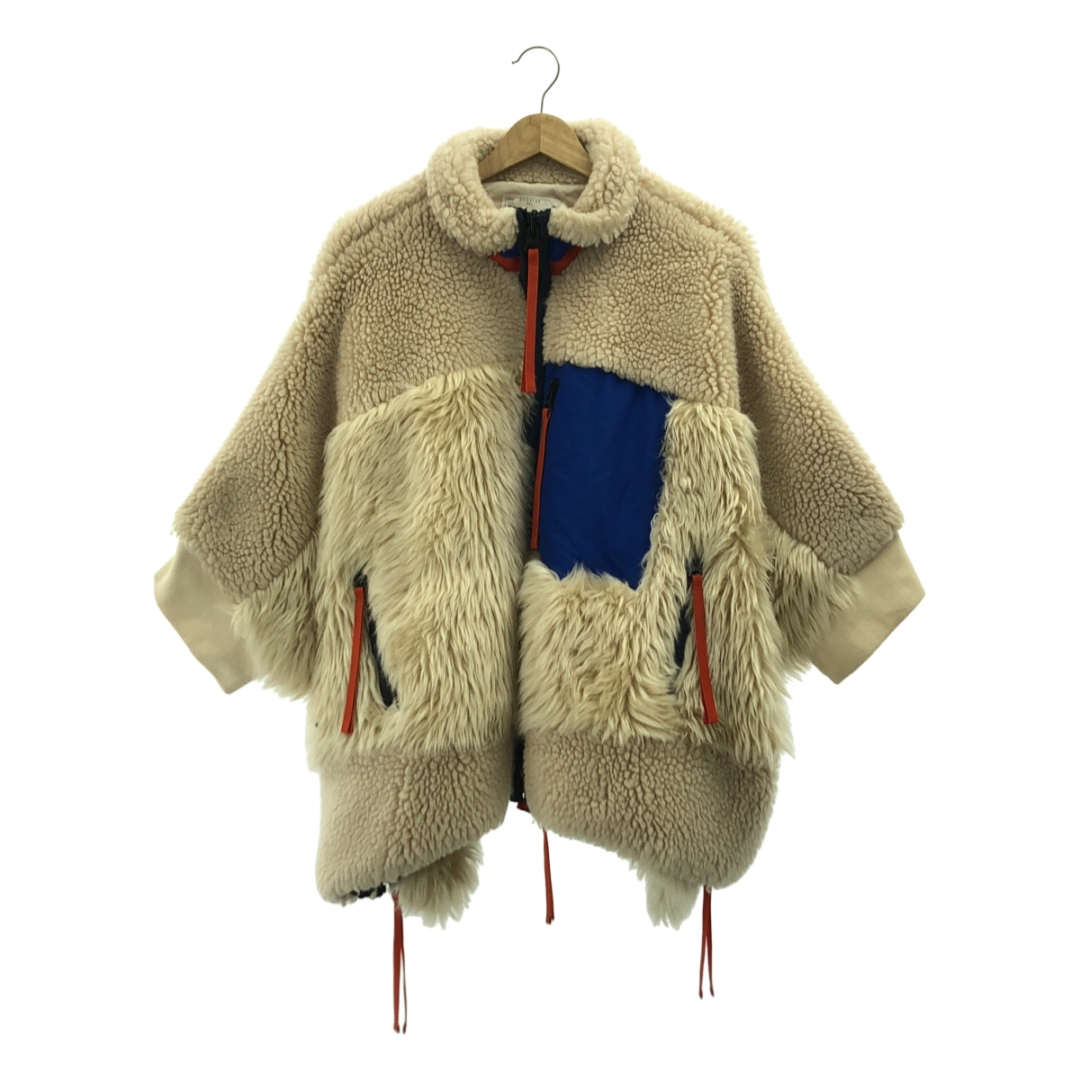 sacai / サカイ Faux Shearling × Faux Fur Blouson / ファー ドッキング ボア オーバー ジャケット ブルゾン / 総裏地