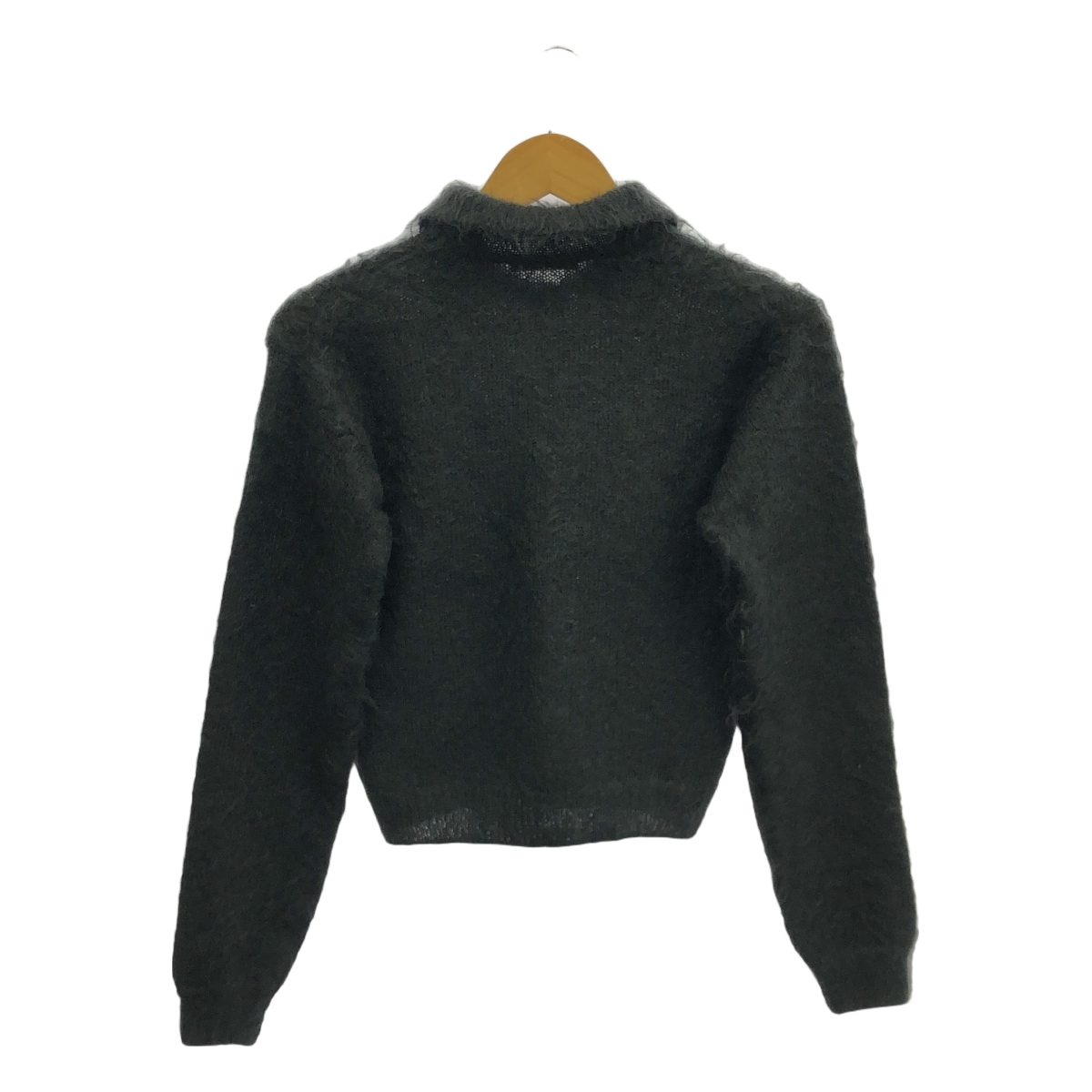 AURALEE / オーラリー BRUSHED SUPER KID MOHAIR KNIT SHORT POLO ブラッシュド スーパーキッド モヘヤニット ショート ポロシャツ