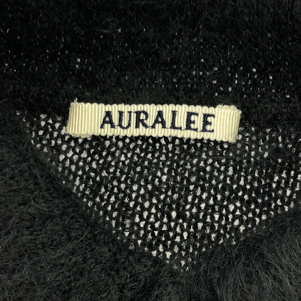 AURALEE / オーラリー BRUSHED SUPER KID MOHAIR KNIT SHORT POLO ブラッシュド スーパーキッド モヘヤニット ショート ポロシャツ