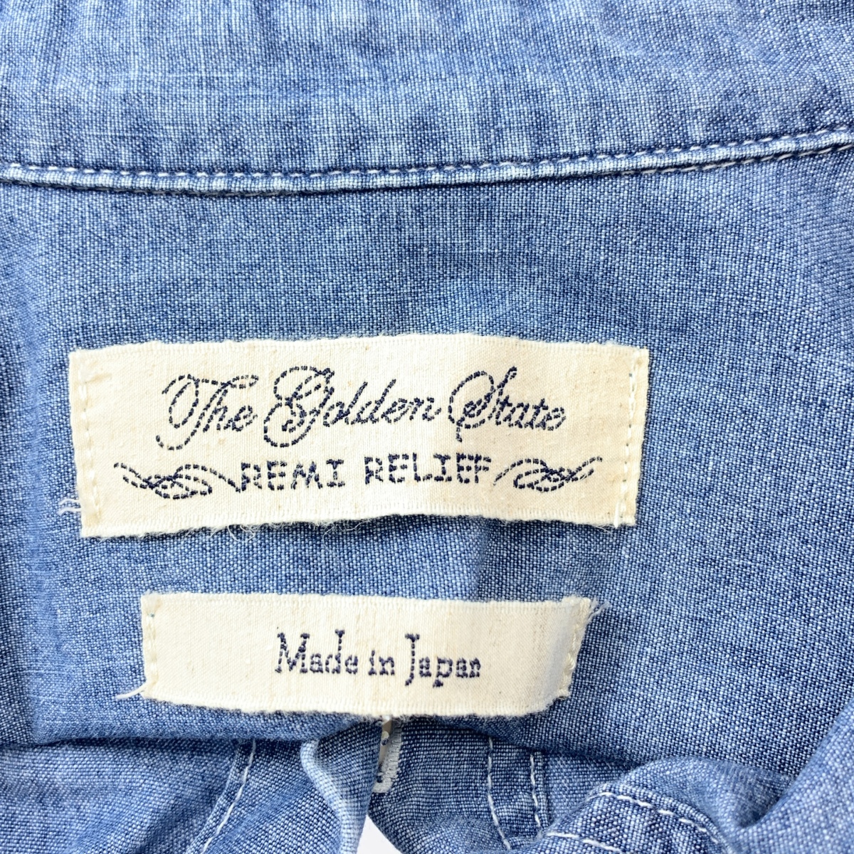 REMI RELIEF / レミレリーフ × L'Appartement 別注 シャンブレーシャツ