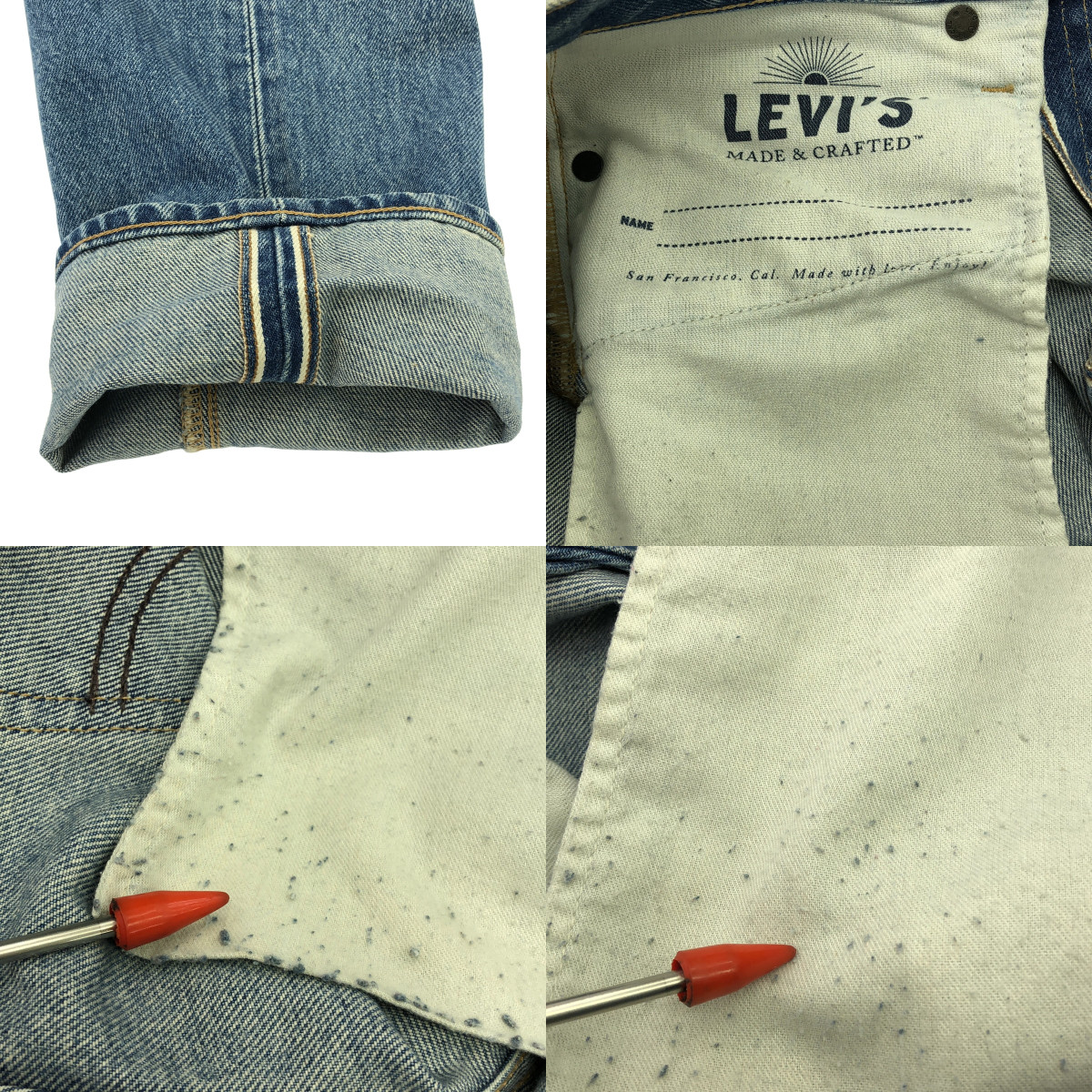 LEVI'S MADE & CRAFTED / リーバイスメイド&クラフテッド 502 TAPER テーパード セルビッチ デニムパンツ