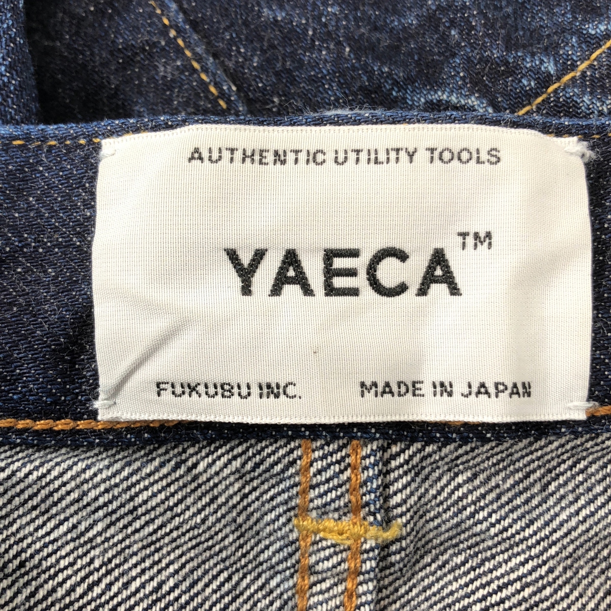 YAECA / ヤエカ 4-13W Denim Pants Straight デニム パンツ