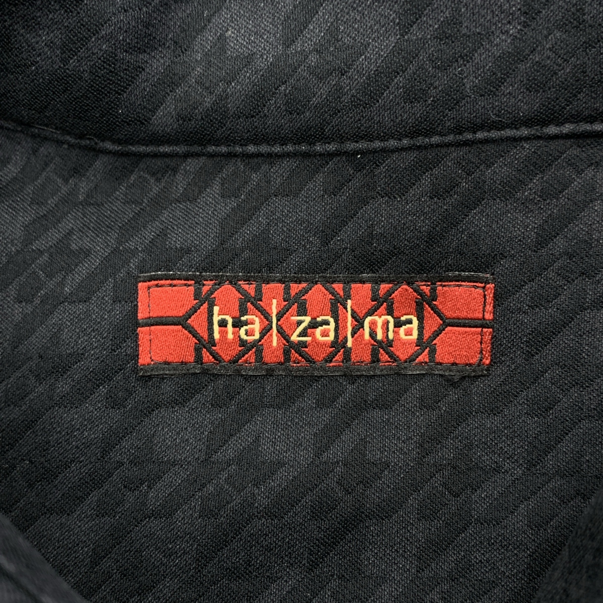 その他 総柄 ジャガード ロゴボタン シャツ ブラウス