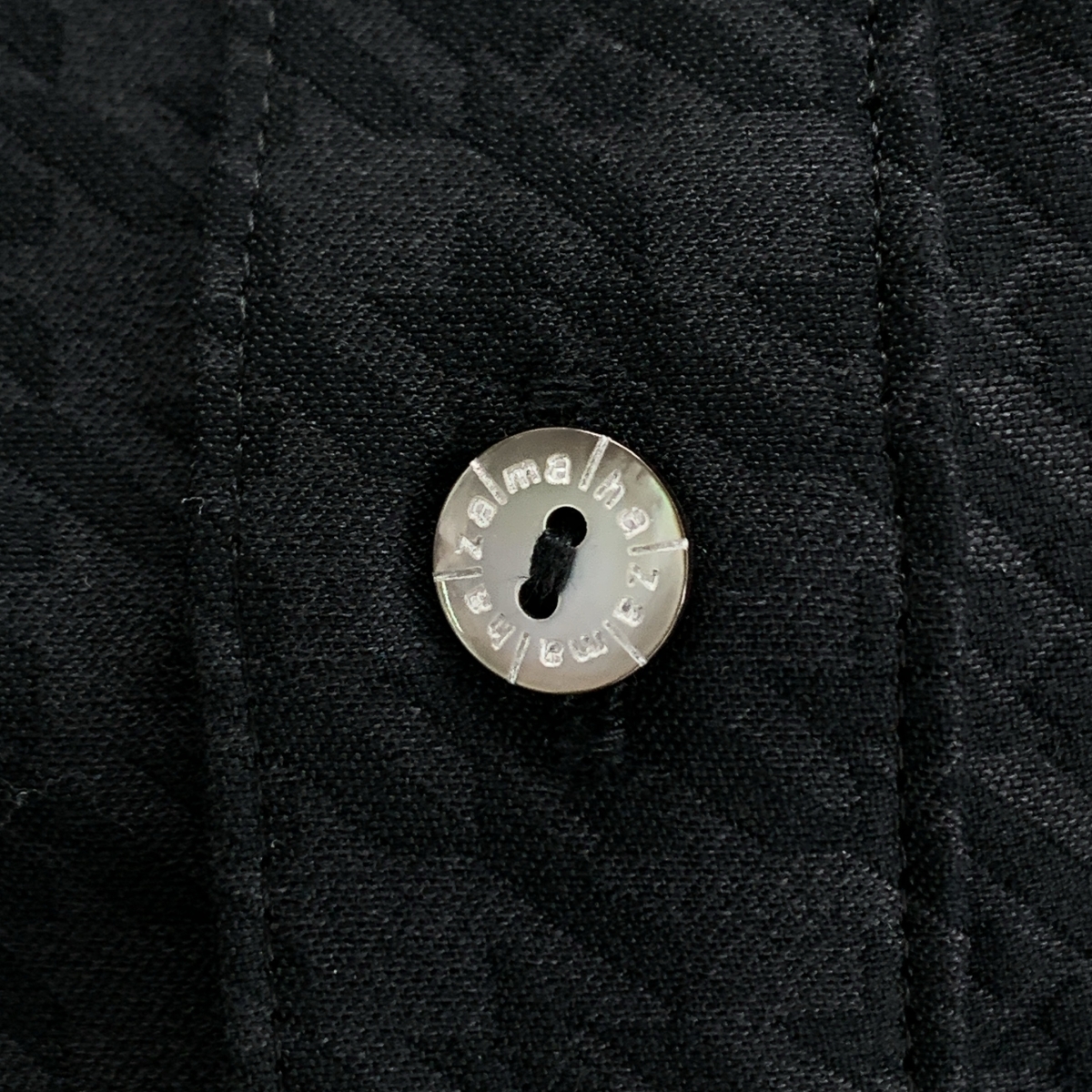 その他 総柄 ジャガード ロゴボタン シャツ ブラウス