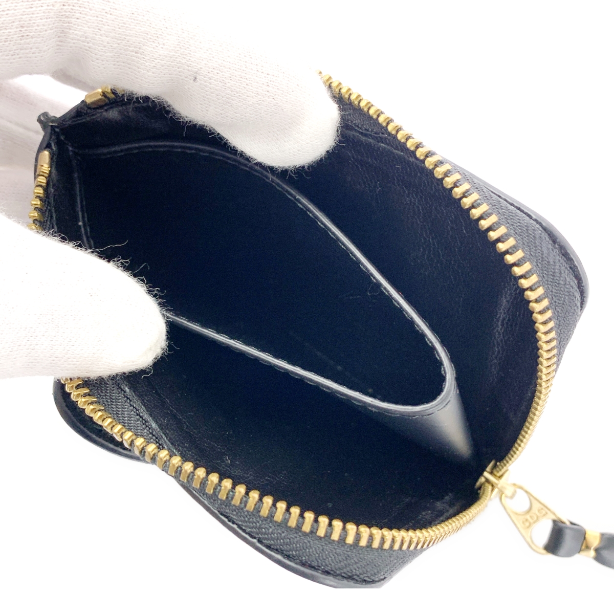 COMME des GARCONS / コムデギャルソン Big Bow ビッグ ボウ / L字ジップ レザー ウォレット 財布