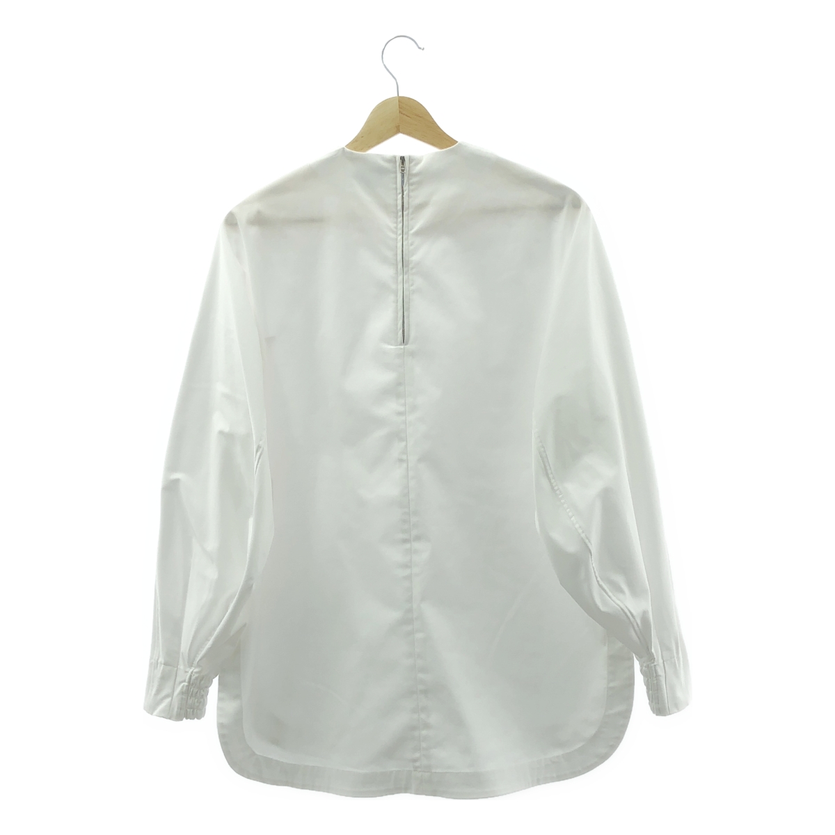 HYKE / ハイク TASLAN TWILL TOP / バックジップ スリット ブラウス