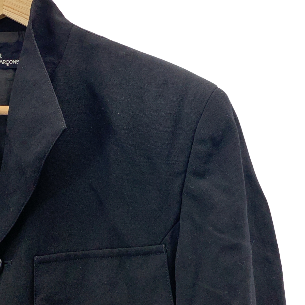tricot COMME des GARCONS / トリココムデギャルソン バックアジャスター ダブルフラップポケット シングルジャケット