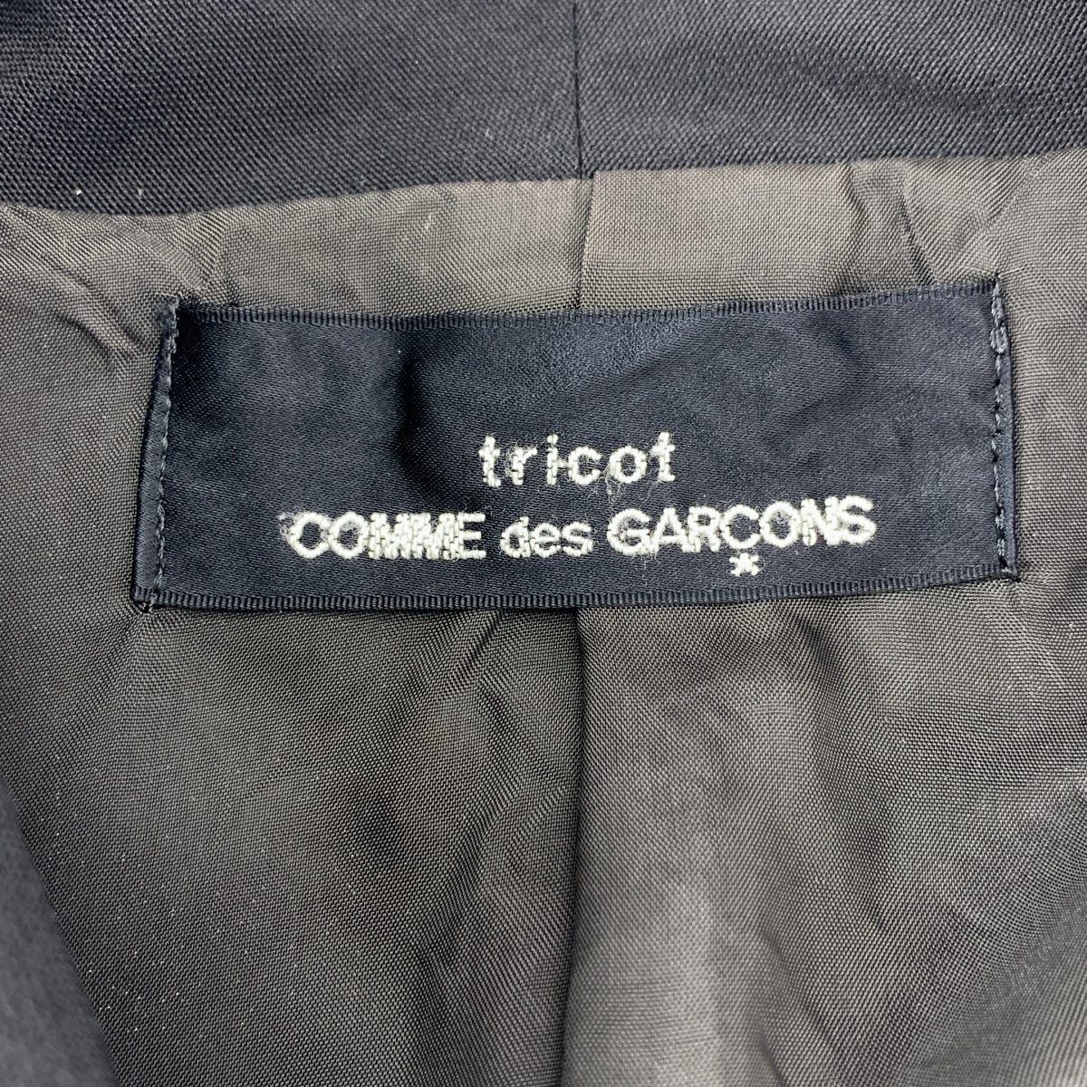 tricot COMME des GARCONS / トリココムデギャルソン バックアジャスター ダブルフラップポケット シングルジャケット