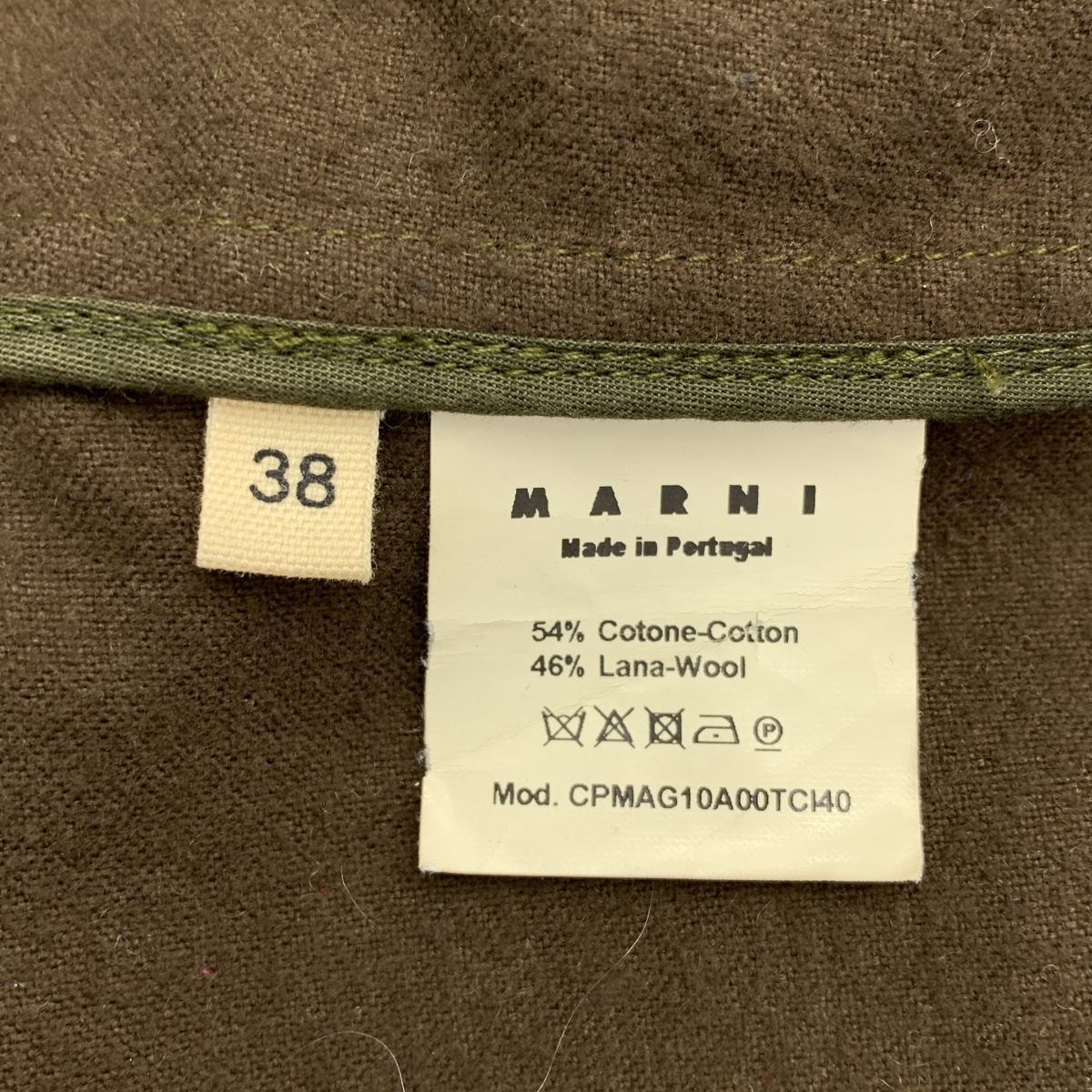 MARNI / マルニ コットン ウール チェスターコート