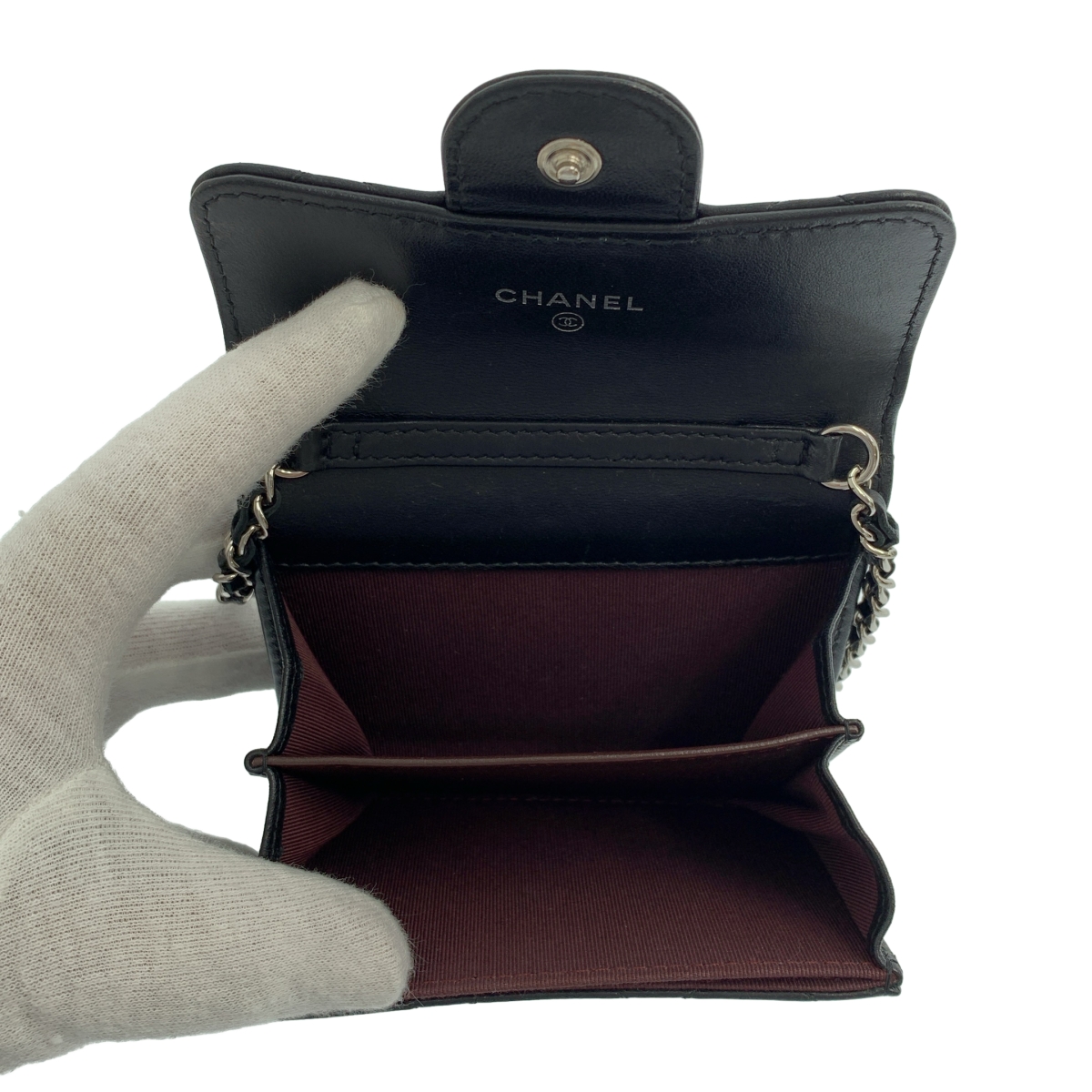 CHANEL / シャネル マトラッセ ミニ チェーン ウォレット / AP0238