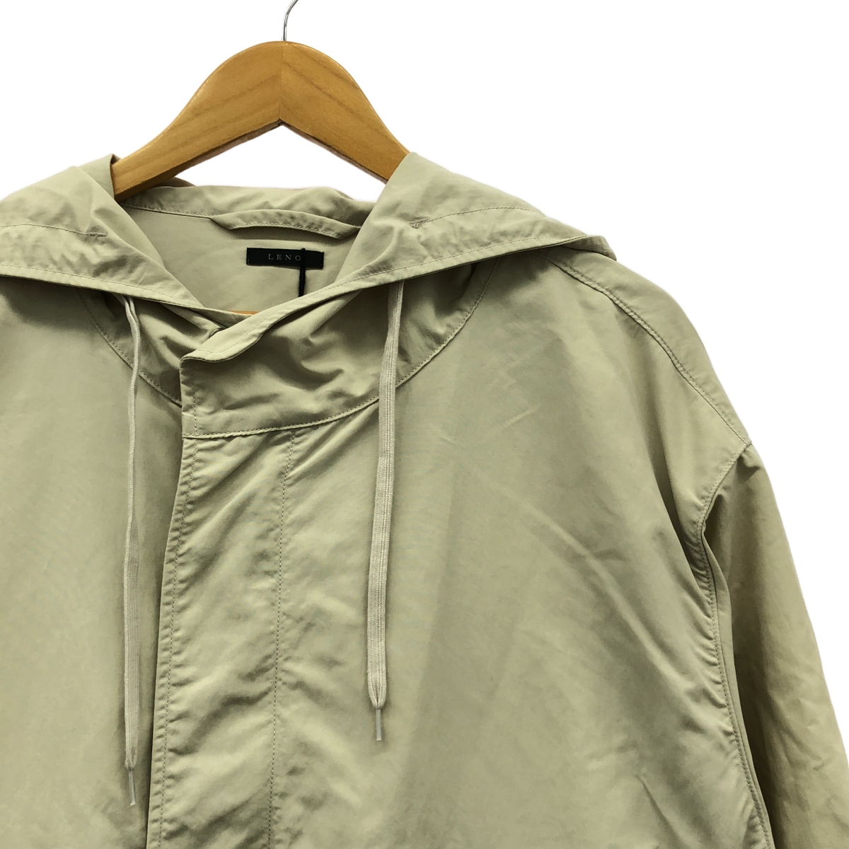 LENO / リノ SHORT HOODED COAT ナイロン ジップ ジャケット